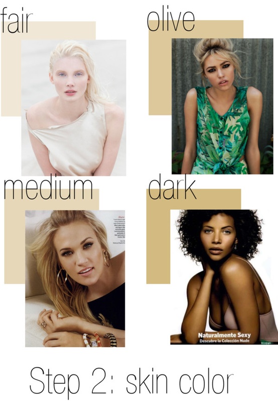 step 2: determine your skin color