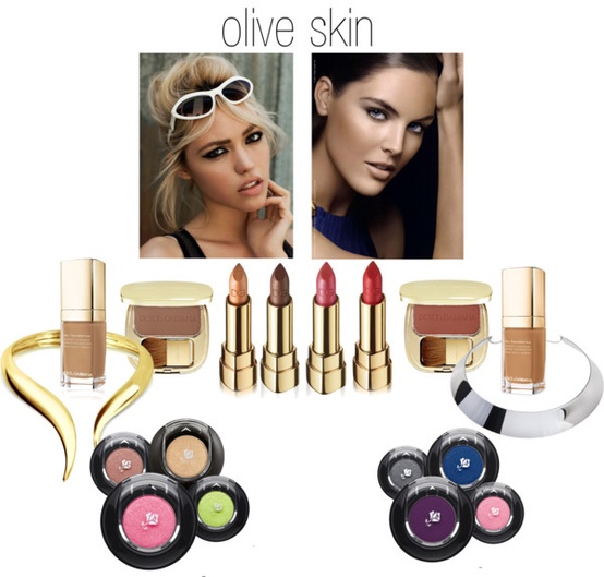 on the left: olive warm skinon the right: olive cool skin