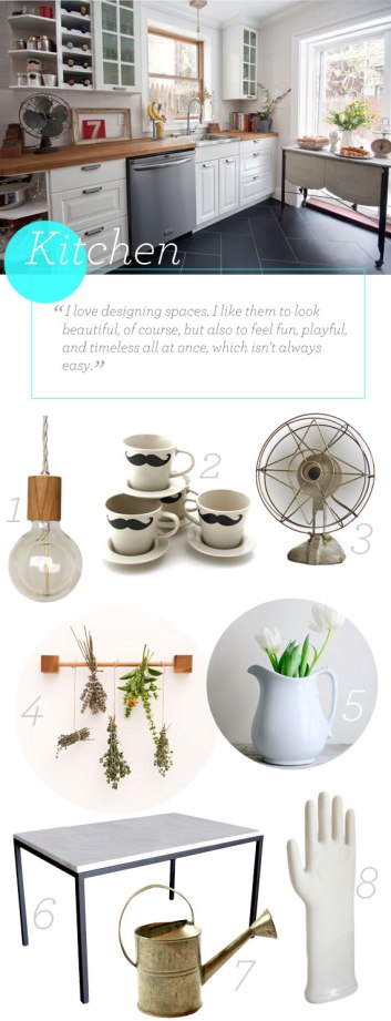 mid-century modern kitchen