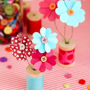 Xειροποίητα λουλούδια (diy)