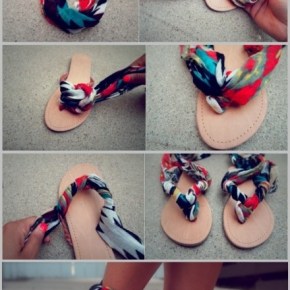 (DIY) 2 ιδέες για καλοκαιρινές σαγιονάρες/ 2 wonderful summer sandal&nbsp;ideas