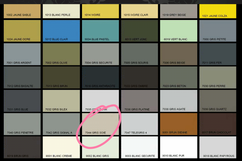 Χρωματολόγιο Damask