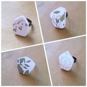 Αγορά: Χειροποίητα δαχτυλίδια απο πλακάκια!/ Gifts: Rings made of tile&nbsp;fragments