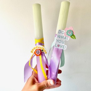 DIY: Παστέλ πασχαλινές λαμπάδες με αισιόδοξα&nbsp;μηνύματα!